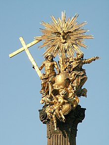 Veistosryhmä Pyhän kolminaisuuden pylväästä Olomoucissa, Tšekki, 1700-luku