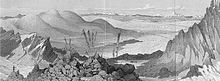 Tibet, guardando a nord-ovest; da Himalayan Journals.