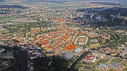 Hradec Králové desde el aire
