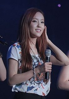 Hyomin en la fiesta de GUESS en 2012  
