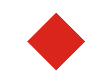 Vlag van de 1e divisie van het leger van de Unie, III Corps  