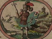 En afbildning af Ida fra John Speed's Saxon Heptarchy (1610)  