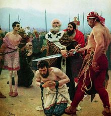Sint Nicolaas redt drie onschuldigen van de dood is een schilderij van Ilya Yefimovich Repin, gemaakt in 1888