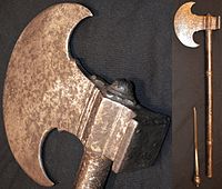 Ascia da battaglia indiana del XVIII secolo.