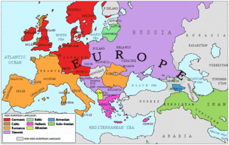 Języki indoeuropejskie w Europie
