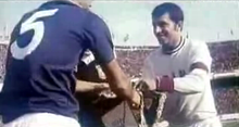 Iran vs. Kuwait (1:0) - pennant exchange