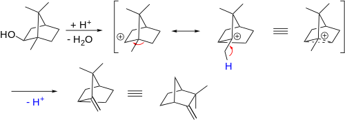 Isoborneol Camphene Conversion