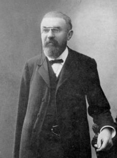Jules Henri Poincaré (1854-1912). Fotografie a lui Jules Henri Poincaré de pe prima pagină a revistei Ultimele gânduri.  
