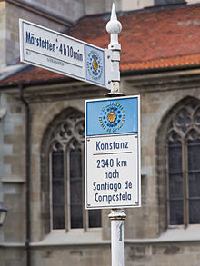 Way of St. James/Swabian Way, start at Constance Cathedral