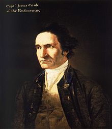Portrait of James Cook (painted by William Hodges) ca. 1775-76