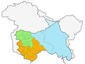 Politiske opdelinger i Kashmir-regionen  