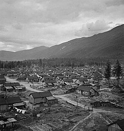 Een interneringskamp voor Japanners in Canada, 1945  