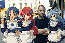 Scherzbild des Wikipedia-Gründers Jimmy Wales aus The Signpost on The Signpost on April Fool's Day 2015