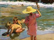 Children at the Seashore by Joaquín Sorolla (1903)