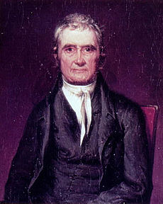 El presidente del Tribunal Supremo, John Marshall, estableció una amplia interpretación de la Cláusula de Comercio.  