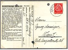 Propaganda: Prisoners' postcards were checked by the SS for their content.