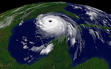 Hurricane "Katrina" over the Gulf of Mexico, August 28, 2005