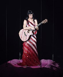 Katy Perry during a concert in Nottingham, England.