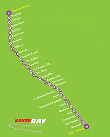 Stops (old network plan from 2013, still without the extension from 2014)