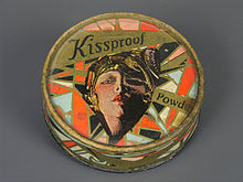 Polvere per il viso a prova di bacio del 1926.
