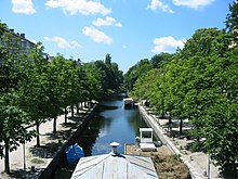 The Lendkanal runs from the Lendhafen harbour to the Wörthersee lake.
