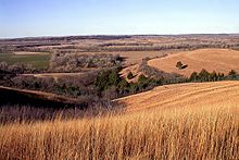 As Colinas de Flint, no leste do Kansas