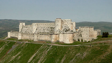 Krak des Chevaliers (Syria) was built by crusaders trying to conquer the Middle East
