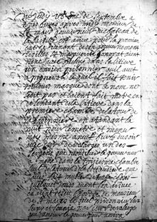 Dokument, der beordrer overførslen til Bastillen, 1698