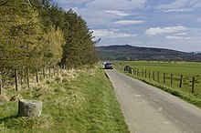 Base of a milestone on the Stanegate road at the approach to Vindolanda.