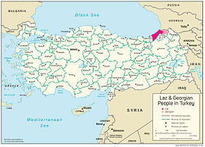 La posizione di Laz e della popolazione georgiana oggi