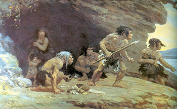 Le Moustier Neandertallerinin Restorasyonu (Charles R. Knight, 1920)
