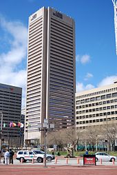 "Transamerica Tower" yra aukščiausias pastatas Baltimorėje.