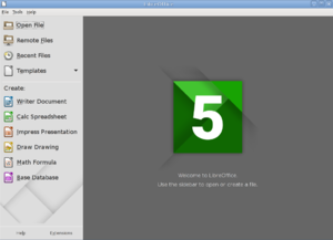 Начален център на LibreOffice 5.1