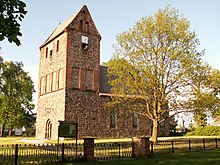 La iglesia de Lindenberg, cerca de Berlín, Alemania, es una iglesia del siglo XIII.