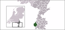 Maastricht'in Hollanda'daki konumu.