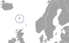 Mapa Faerských ostrovov