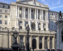 O Banco da Inglaterra, estabelecido em 1694.