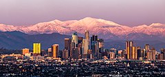 Central Los Angeles skyline