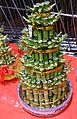 A small stand of bound bamboo, a common gift and decoration for the Chinese New Year