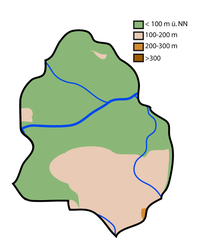 Topography of the urban area
