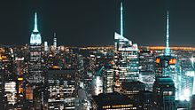 The Manhattan skyline
