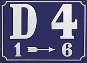 Street sign in Mannheim squares