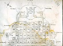 Floor plan from 1799, upper half