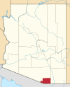 State map highlighting Santa Cruz County