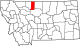 State map highlighting Liberty County