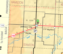 2005 KDOT Kaart van Stanton County (kaartlegende)