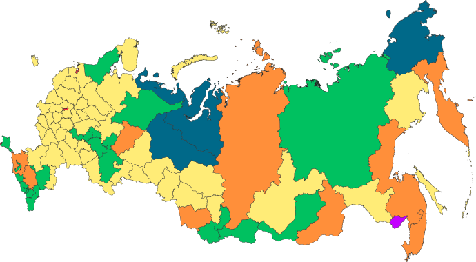 Federal subjects of Russia.