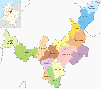 Provincie departementu Boyacá