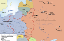 Map with camps and execution sites