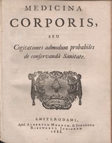 Medicina corporis, 1686 m.